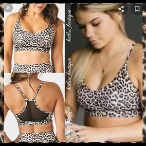 Zyia leopard brilliant mesh bra